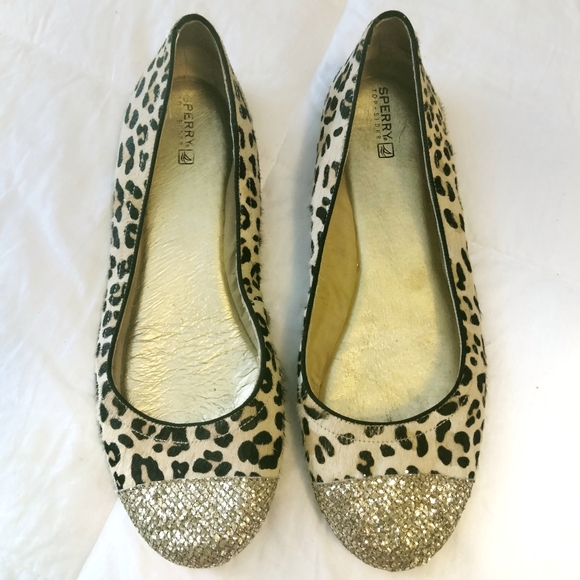 Sperry Shoes - Sperry Top-sider Women's Anabelle Glitter Cow Leather Ballet Flats